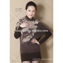 fashion ladies' cashmere winter sweater dress